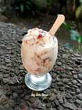 Ice Cream 3 bahan, Yogurt, Sirsak dan Kurma