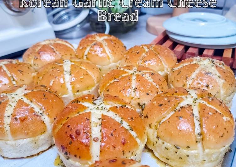 Cara Gampang Membuat Korean garlic cream cheese bread Anti Gagal