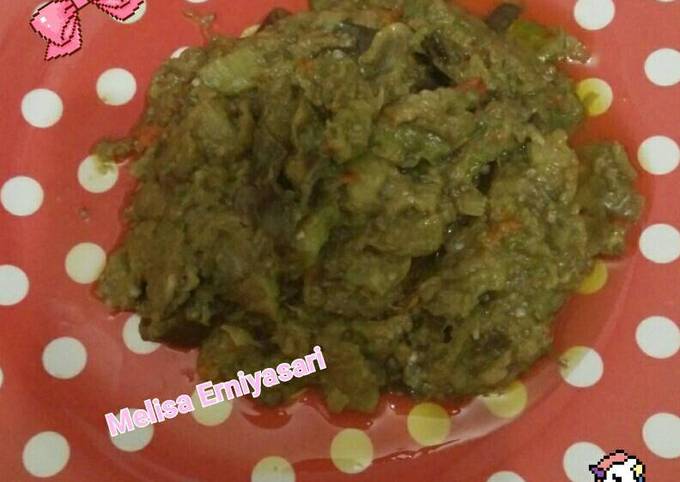 Cara Buat Sambel uleg terong ungu Simpel