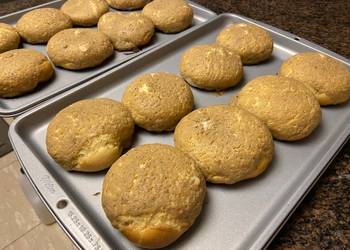 Easy Fast Cooking Roti Boy coffee bun with butter  cheese filling Delicious Simple