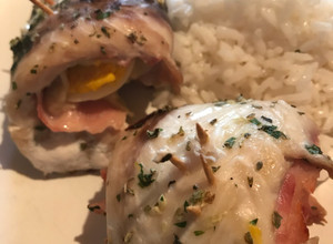 Una foto de Arrollado de pescado al horno