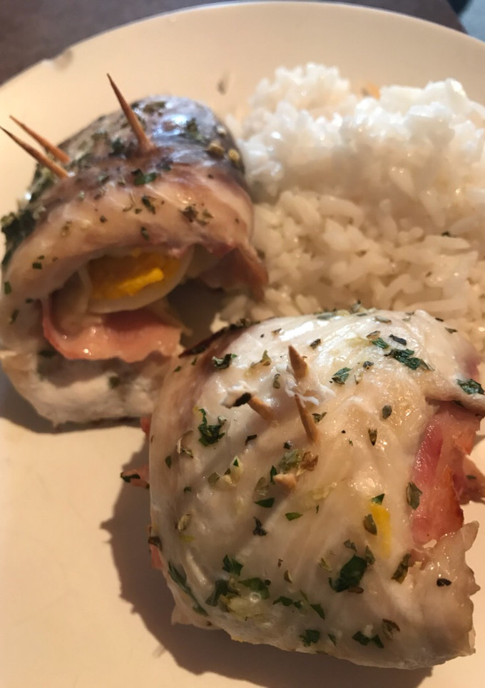 Una foto de Arrollado de pescado al horno