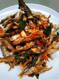 Ikan Bilih sambel hijau pedas