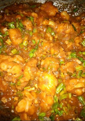 A picture of Gobhi manchurian.