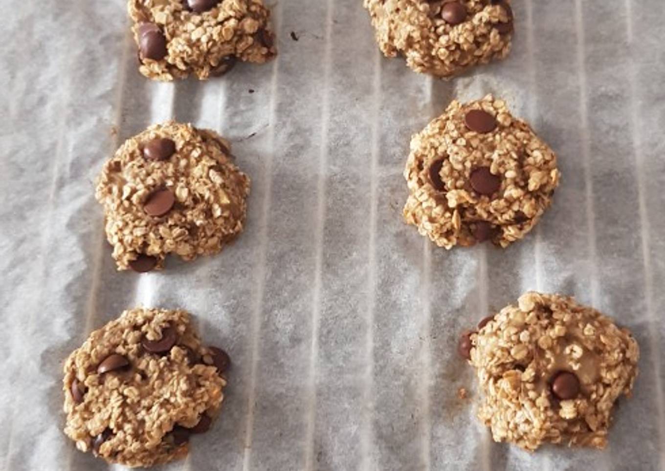 Cookie flocon d'avoine/banane/chocolat