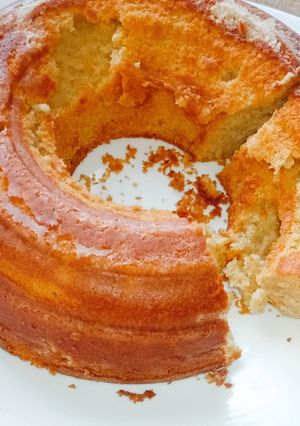 Una foto de Queque de mandarina (receta de mi abuela, torta ochentera)