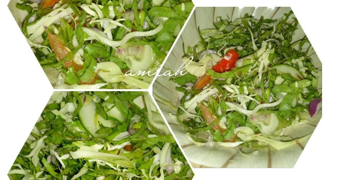 Cabbage and lettuce salad Recipe by Princess Amrah Cookpad