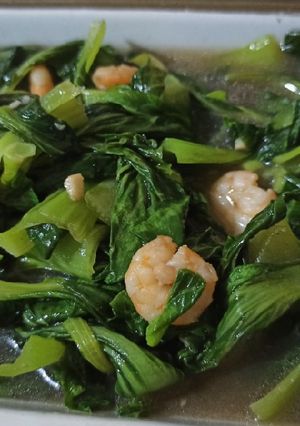 Foto resep Pokcoy Ca Bawang Putih dgn Udang