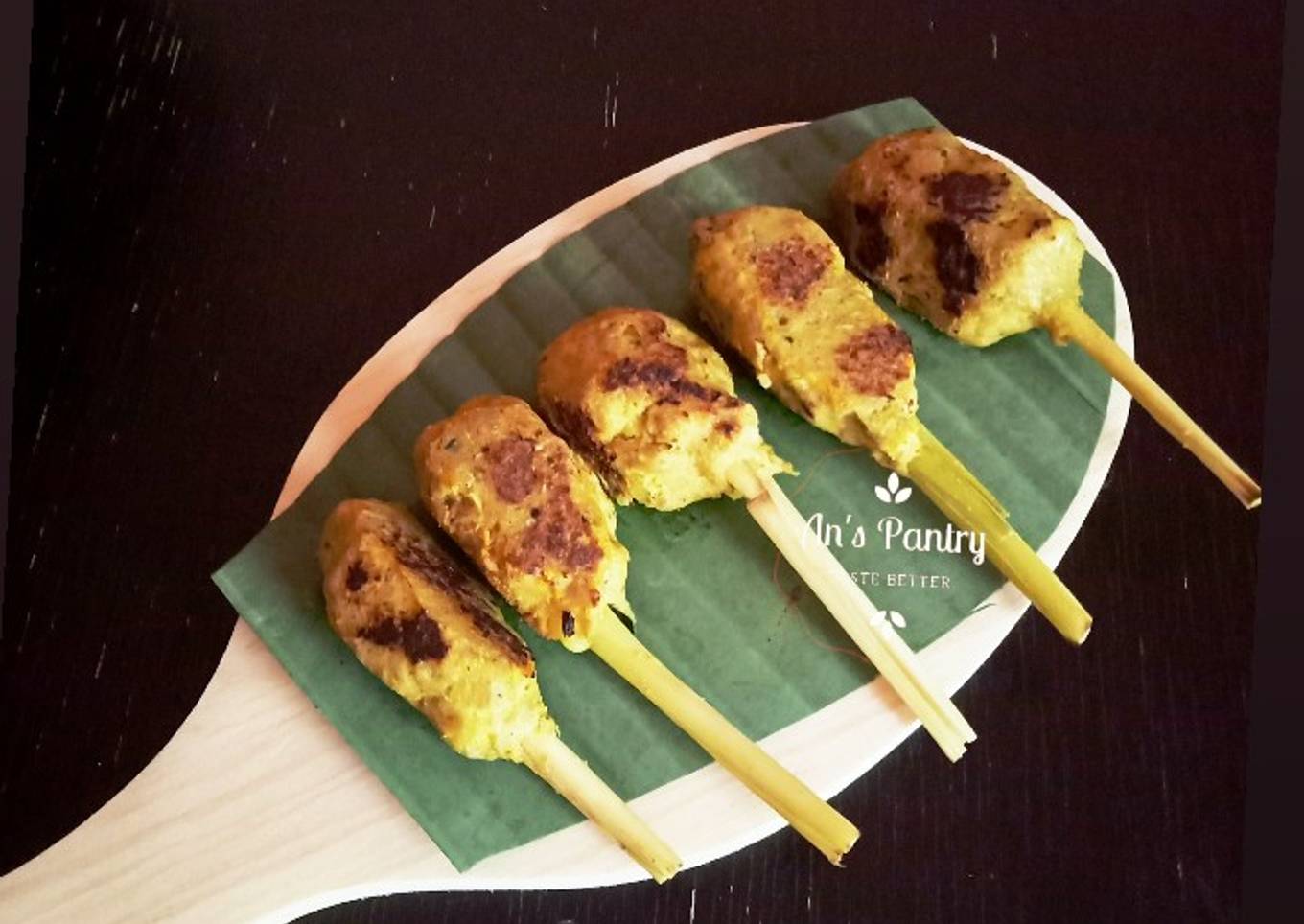 Sate lilit tanpa kelapa