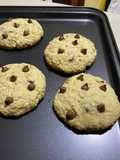 Galletas de avena con chispas de chocolate