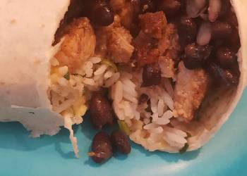 How to Make Appetizing Rip off Chicken Chipotle burrito