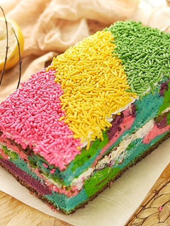 Foto resep Bolu Jadul pelangi