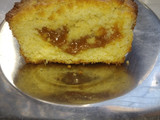 Budín de coco y dulce de leche