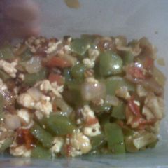 A picture of Paneer Capsicum/ Paneer Bhurji.