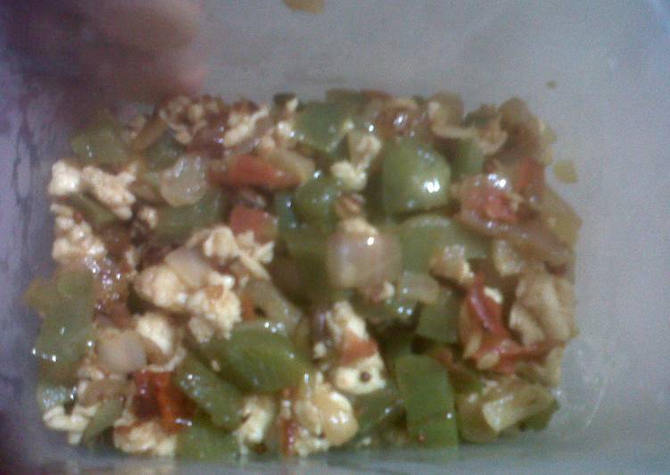 Paneer Capsicum/ Paneer Bhurji