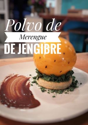 Una foto de Polvo de merengue saborizado con jengibre
