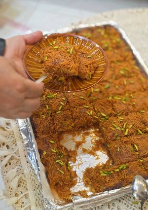 صورة لوصفة بسبوسة بالشعيرية الباكستانية
