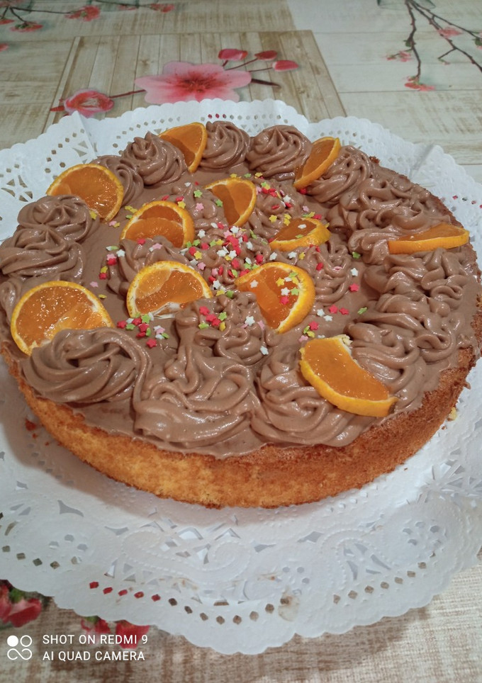 Una foto de Tarta de mandarina
