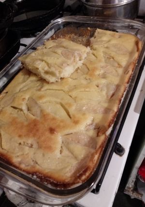 Una foto de Torta fácil con manzanas con 20 cucharadas