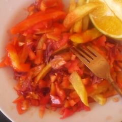 A picture of Chips kachumbari#marathonrecipe.