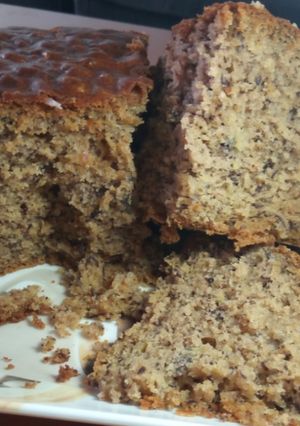 A picture of Banana cake #charityrecipe #4weekschallenge.