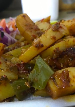 A picture of Tawa masala fries.