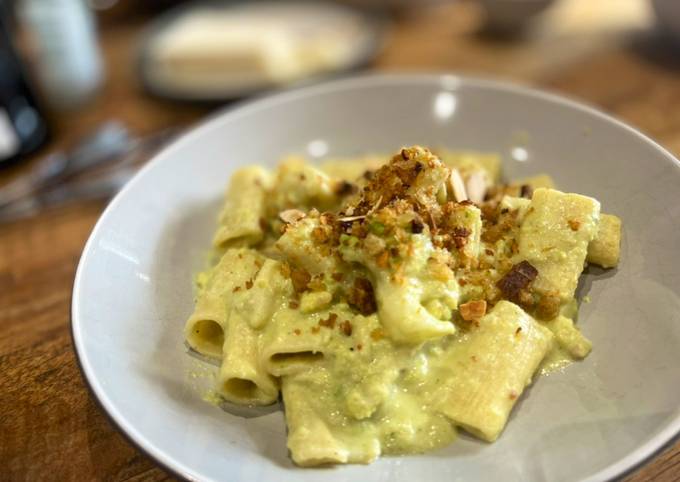 Creamy romanesco pasta without cream 😍 SO GOOD