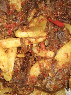 Foto resep Suwir Daging Kentang Balado