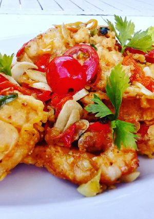 Foto resep Udang galah cabai bawang