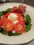 Jamón crudo con calesita Caprese