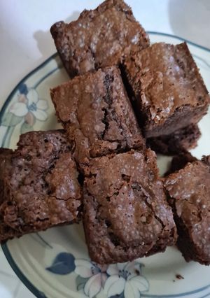 Foto resep Brownies Panggang fudgy (garing di luar lembut di dalam)