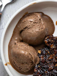 A picture of No-churn Espresso Chocolate Ice Cream.