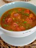 Potaje de guisantes con chorizo
