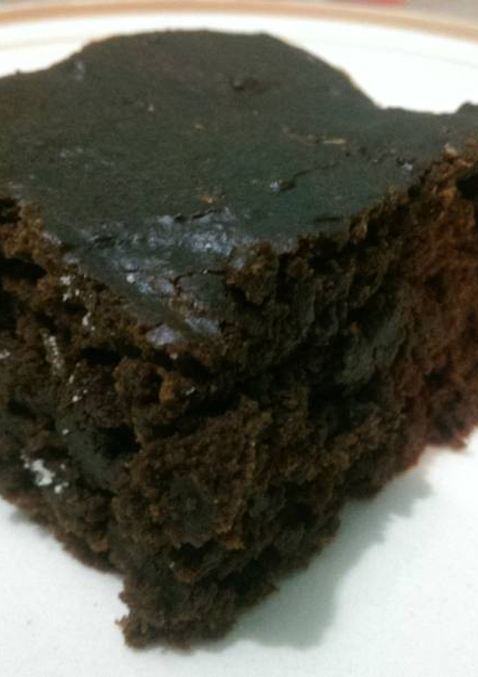 Una foto de Brownie de cacao y calabacín (zucchini)