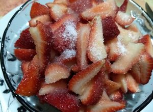 Una foto de Frutillas frescas como le gustan a Valen