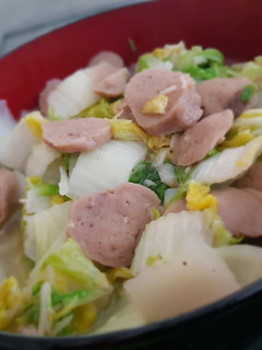 Foto resep Tumis sawi putih bakso
