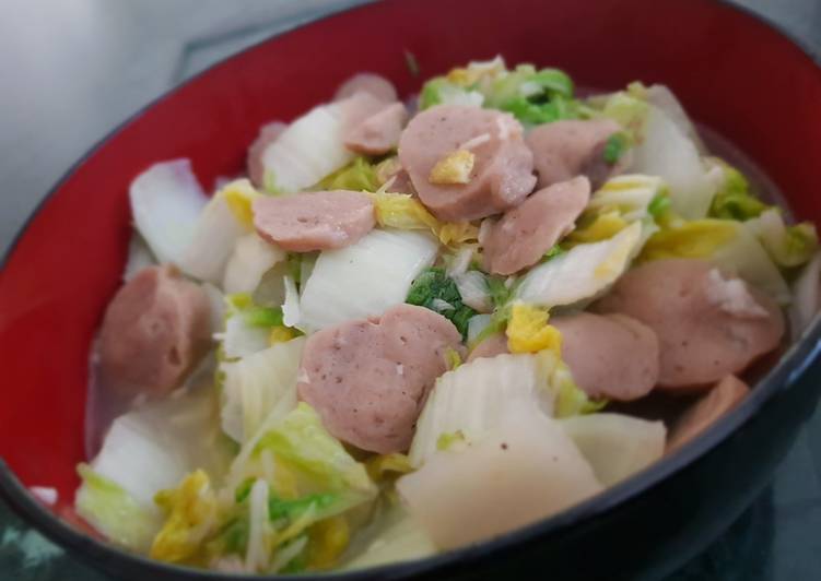 Cara Bikin Tumis sawi putih bakso Farah Quinn