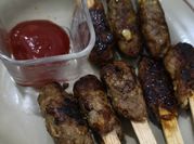 Gambar sate lilit daging anak