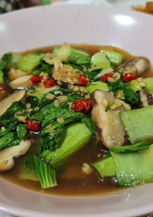 Foto resep Tumis pakcoy jamur