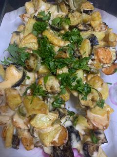 صورة لوصفة صينية الخضار بالفرن 👌😋