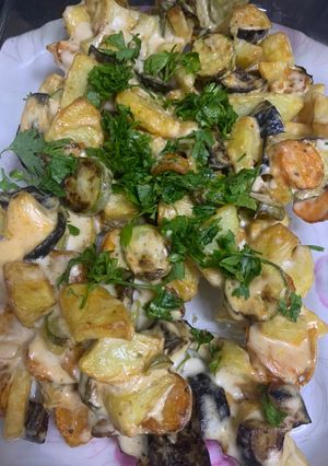 صورة لوصفة صينية الخضار بالفرن 👌😋