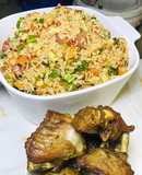 Egg stir fry rice