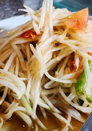 รูปของ ส้มตำ(เจ) #อาหารไทยง่าย