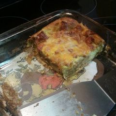 A picture of Cheesy Egg Ham Strata.