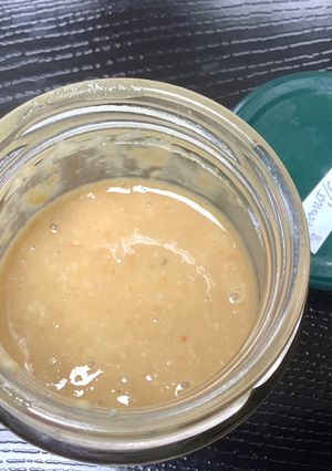 A picture of Homemade peanut and cashew butter.