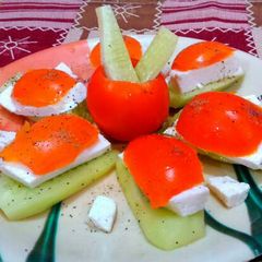 A picture of Gulten free Cucumber Sandwiches.