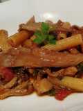 Sedani con Funghi Pleurotus e Pomodorini