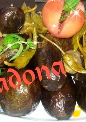 صورة لوصفة محشي الباذنجان بنكهه المنكهات العطريه بدون لحمه