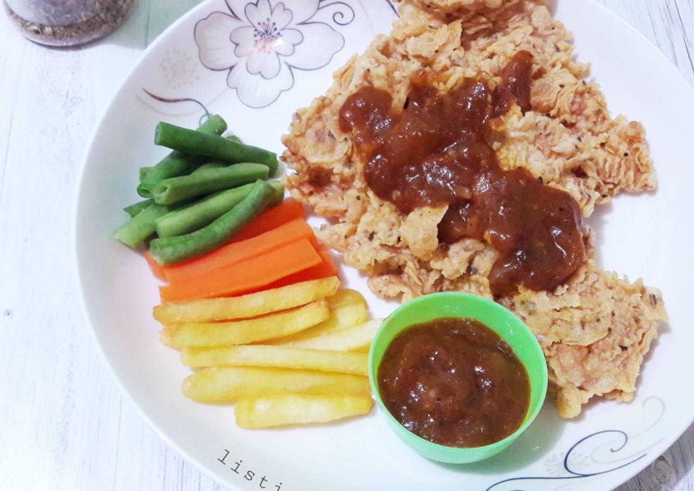 Crispy chicken steak