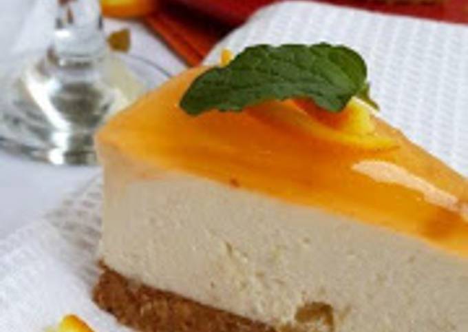 Orange-raisin ricotta cheese cake